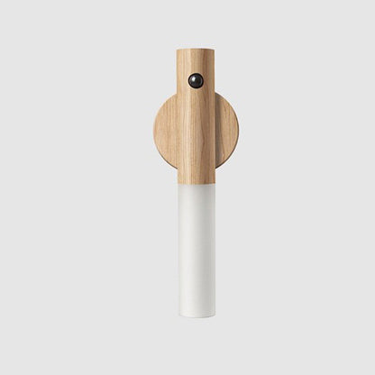 Auto LED USB Magnetic Wood Wireless Night Light.