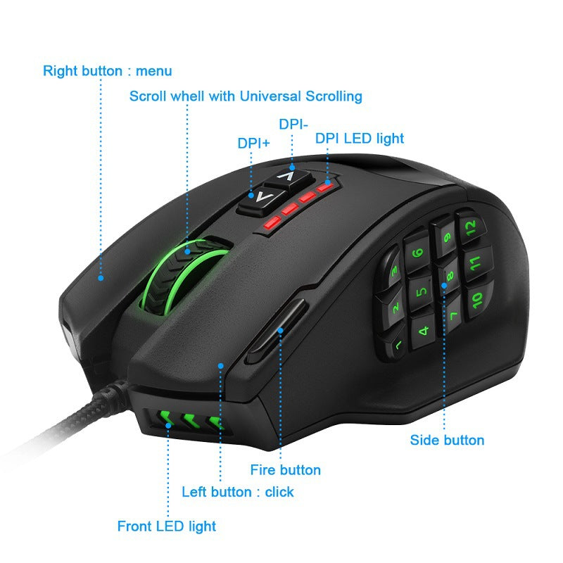 RGB MMO Gaming Mouse