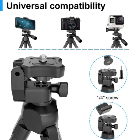 Universal Adjustable Phone Tripod Camera Stand With Wireless Remote.