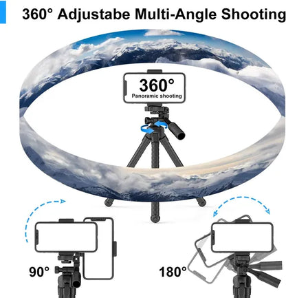 Universal Adjustable Phone Tripod Camera Stand With Wireless Remote.