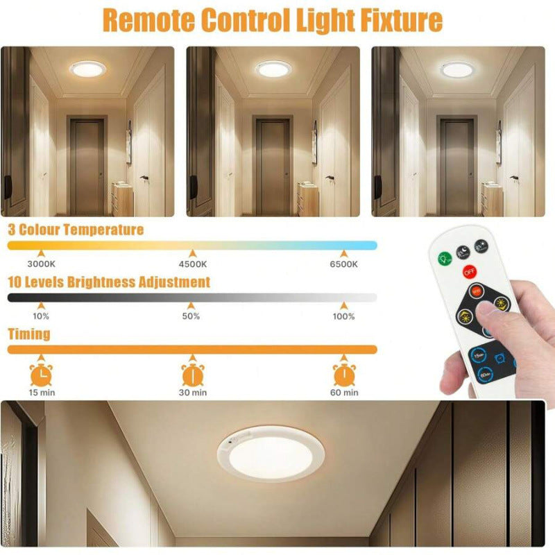 Remote-Controlled Sensor LED Ceiling Light