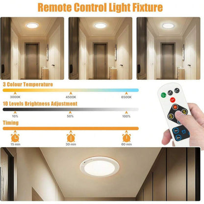 Remote-Controlled Sensor LED Ceiling Light