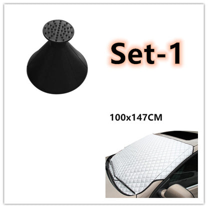 Car Windshield Snow Cover – Winter Frost, Ice, and Hail Shield