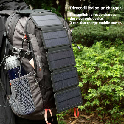 Portable Outdoor Folding Solar Panel Charger 5V 2.1A USB