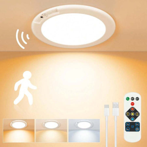Remote-Controlled Sensor LED Ceiling Light