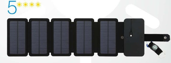 Portable Outdoor Folding Solar Panel Charger 5V 2.1A USB
