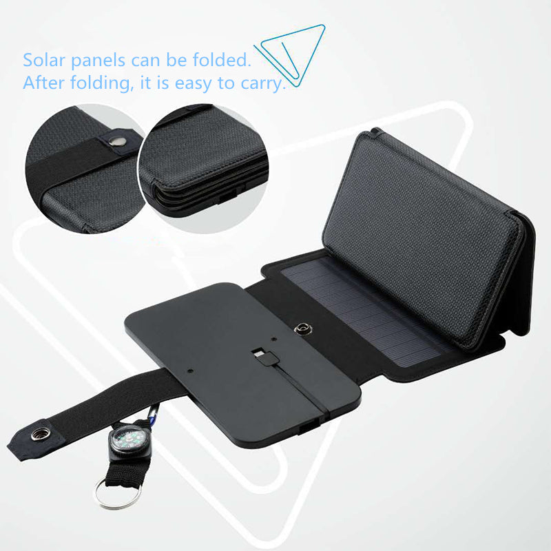 Portable Outdoor Folding Solar Panel Charger 5V 2.1A USB