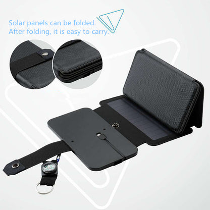 Portable Outdoor Folding Solar Panel Charger 5V 2.1A USB